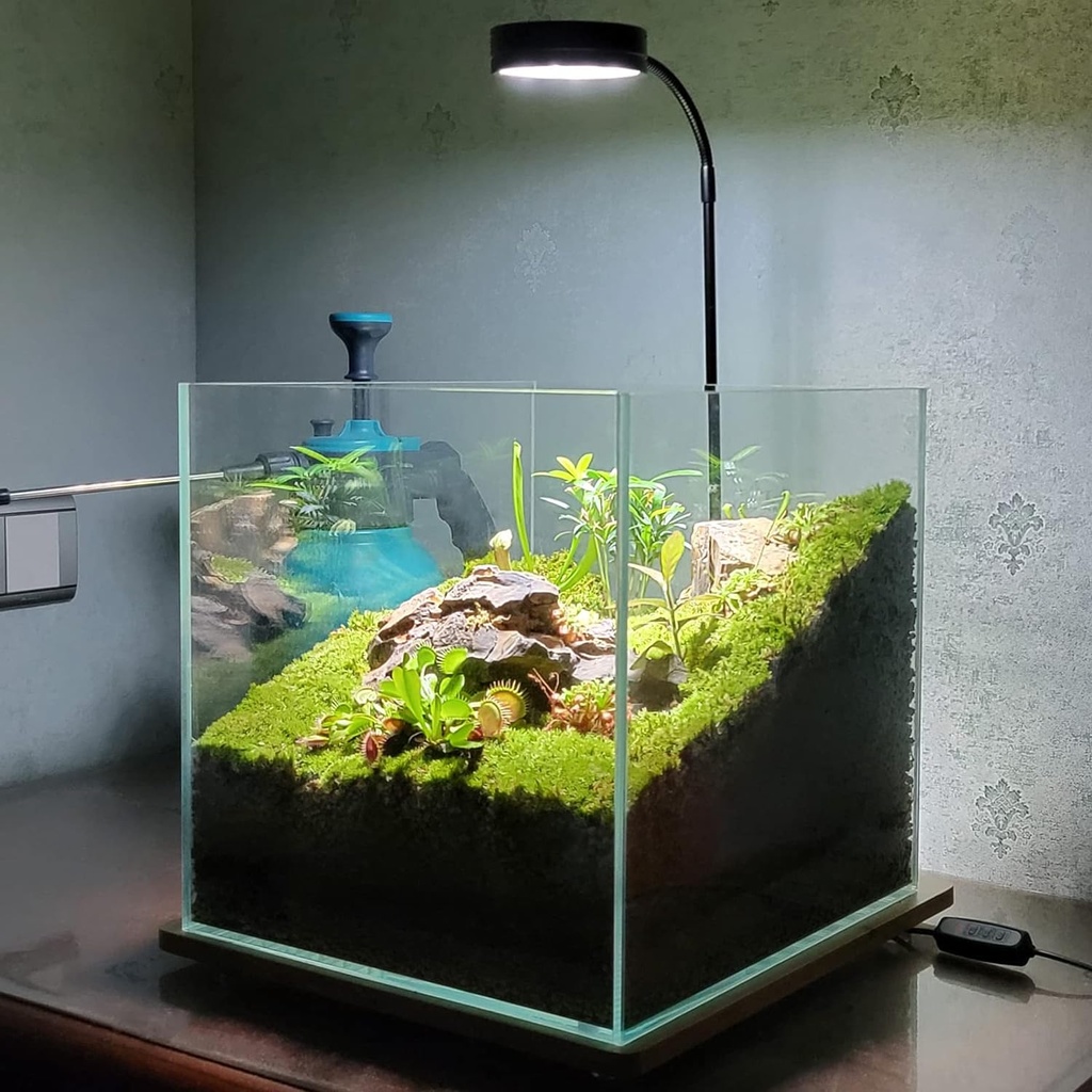 LED Aquarium Light USB Powered Full Spectrum LED Light with Bamboo Board