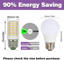 AC100-265V 7W Refrigerator Bulb Super Bright LED 100W Equivalent E26 E27