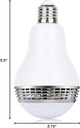 Smart Light Bulb with Bluetooth Speaker 7W E27 White RGB Multi Color Adjustable and Dimmable by Wireless APP Music Speaker and Bulb 2 in 1 Mood Lighting