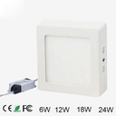 6W 12W 18W 24W AC85-265V LED Square Panel Light