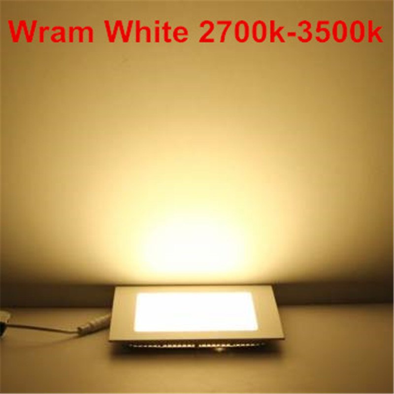 6W 12W 18W 24W AC85-265V LED Square Panel Light