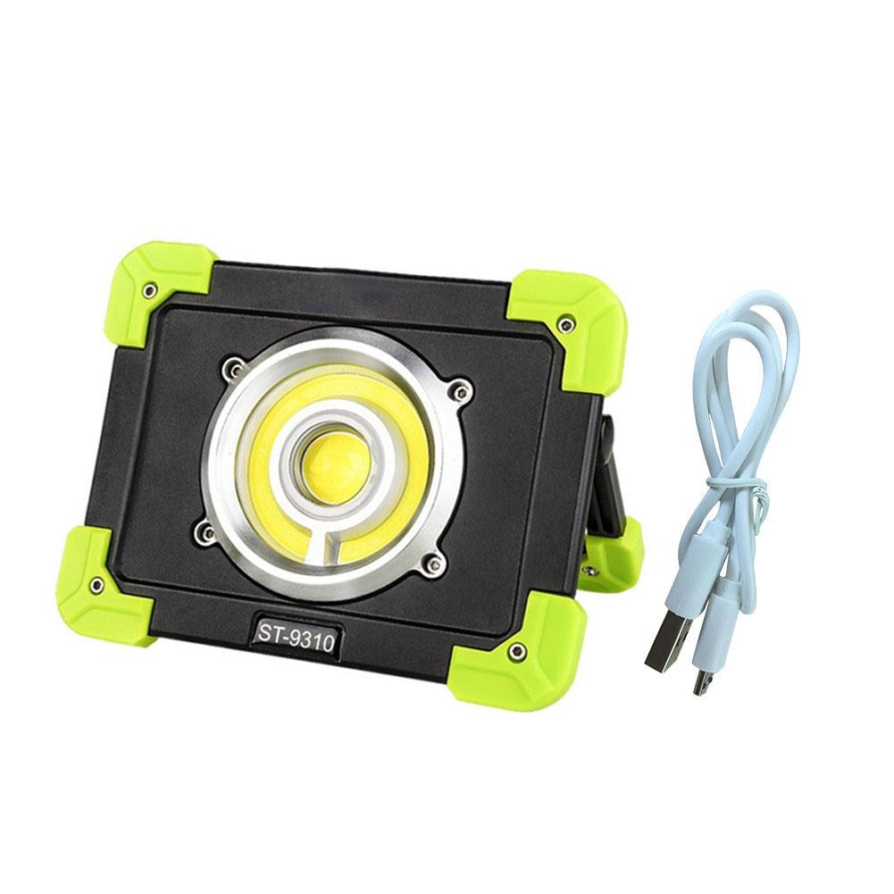 20W Recharge Portable COB LED Floodlight Lithium 18650 Battery Outdoor Working Light