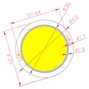 3W/5W/7W/9W LED COB Module LED COB Round Panel 30V 43mm PCB 37mm Emitting Area Warm/ Natural White 