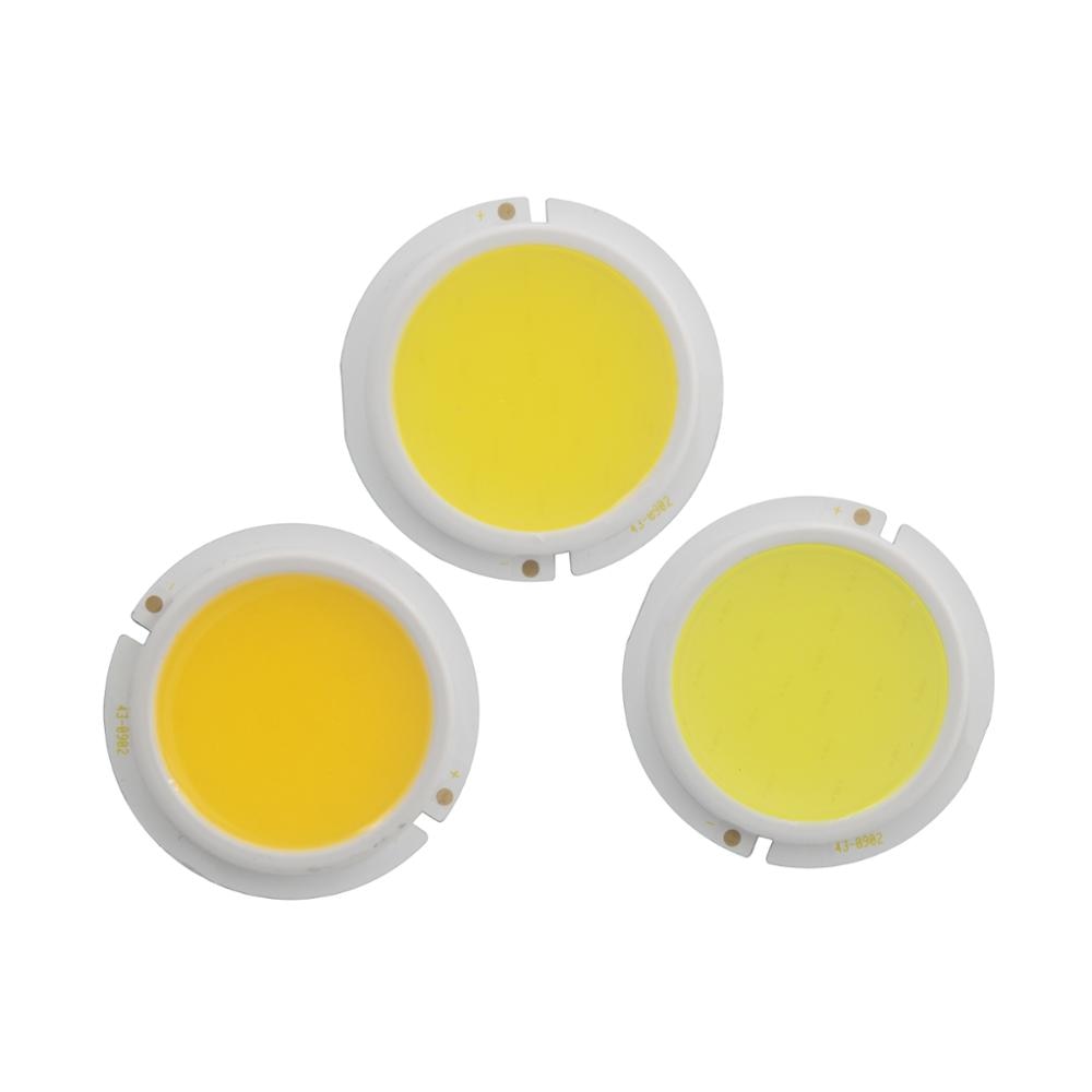 3W/5W/7W/9W LED COB Module LED COB Round Panel 30V 43mm PCB 37mm Emitting Area Warm/ Natural White 