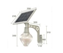 6W 9W 12W 5730 SMD LED Solar Street Light Peach Shape with Remote Control 2