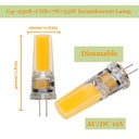 7W G4 G9 E14 COB LED Halogen Bulb AC220V/AC/DC12V Home Light LED Silica Gel Lamp