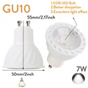 7W GU10 COB LED Bulb Lamp AC85-265V Home Light Aluminum No Dimmable Spotlight