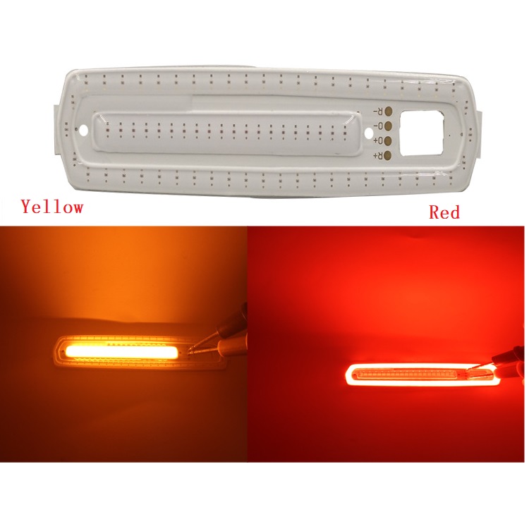 2.5W LED COB Module DC3V/800mA 86*20MM Dual Color Red + Yellow