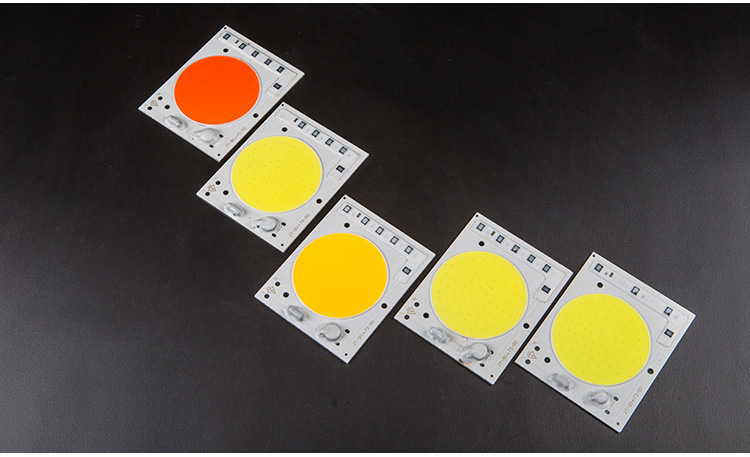 24W 35W 50W Driverless LED Light COB Chip Size 90x72mm Emitting Area 60mm