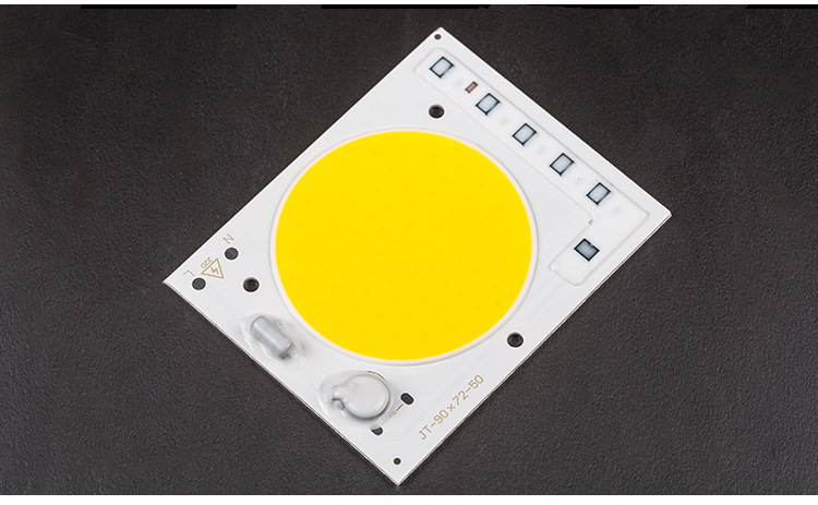 24W 35W 50W Driverless LED Light COB Chip Size 90x72mm Emitting Area 60mm