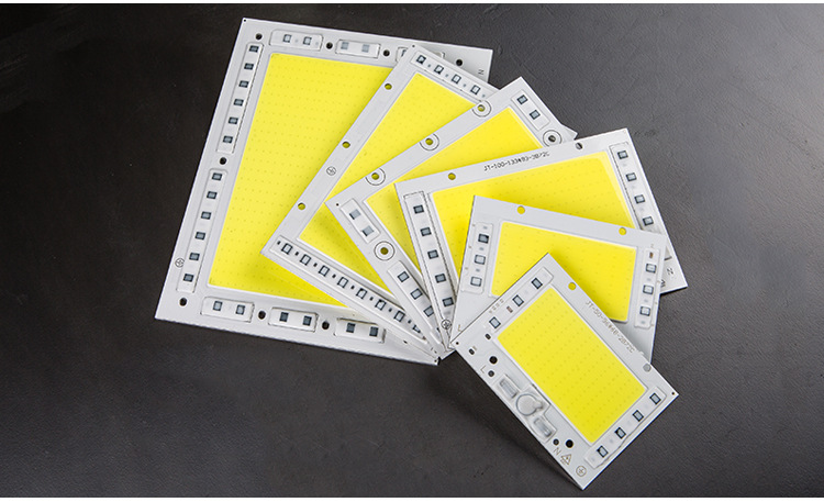 50W 100W 150W 200W Anti-surge Driverless LED Light COB Chip Size 96x68mm 133x93mm 155x108mm 194x151mm