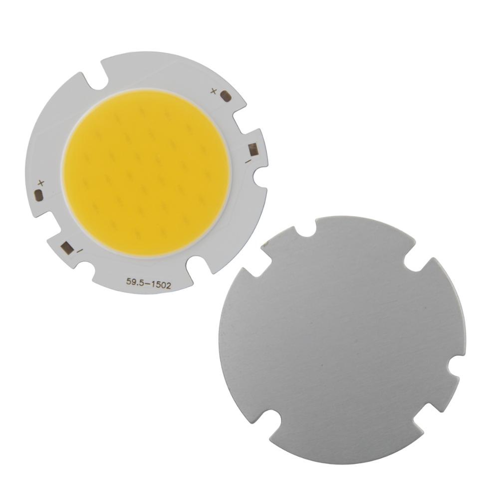 10-30W LED COB Module LED COB Round Panel 60mm PCB 42mm Emitting Area Warm Natural White