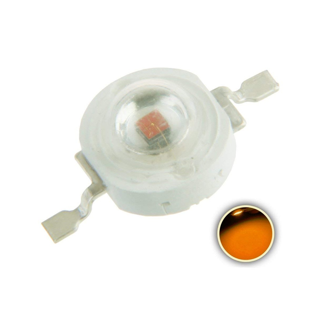 1W/3W High Power LED Color Orange Amber Yellow 590 - 600 -605NM