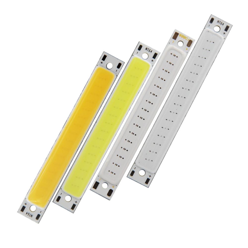 1W COB LED Light Source Module Warm Cold White Blue Red 3-3.7V 300mA 60*8mm