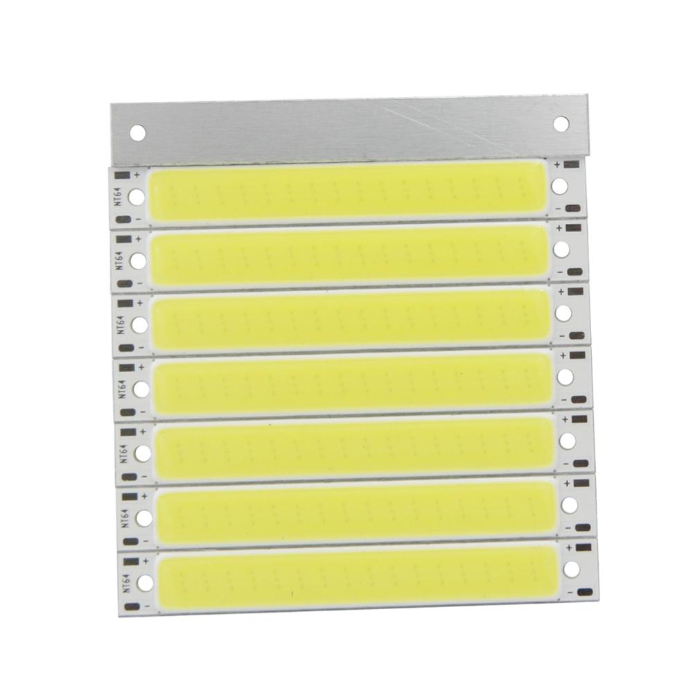 1W COB LED Light Source Module Warm Cold White Blue Red 3-3.7V 300mA 60*8mm