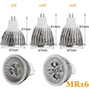 9W 12W 15W E27 GU10 MR16 LED Bulb Lamp 110V/220V/DC12V Home Light Aluminum Spotlight