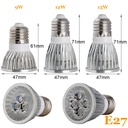 9W 12W 15W E27 GU10 MR16 LED Bulb Lamp 110V/220V/DC12V Home Light Aluminum Spotlight