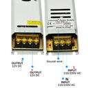  110V-240V to DC12V 100W 150W 200W 300W Ultra-thin Driver Power Supply Adapter Transformer for LED Strip Lights