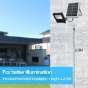 10W 20W 30W 50W 100W 150W 2835 SMD Solar LED Flood Light with Remote Control