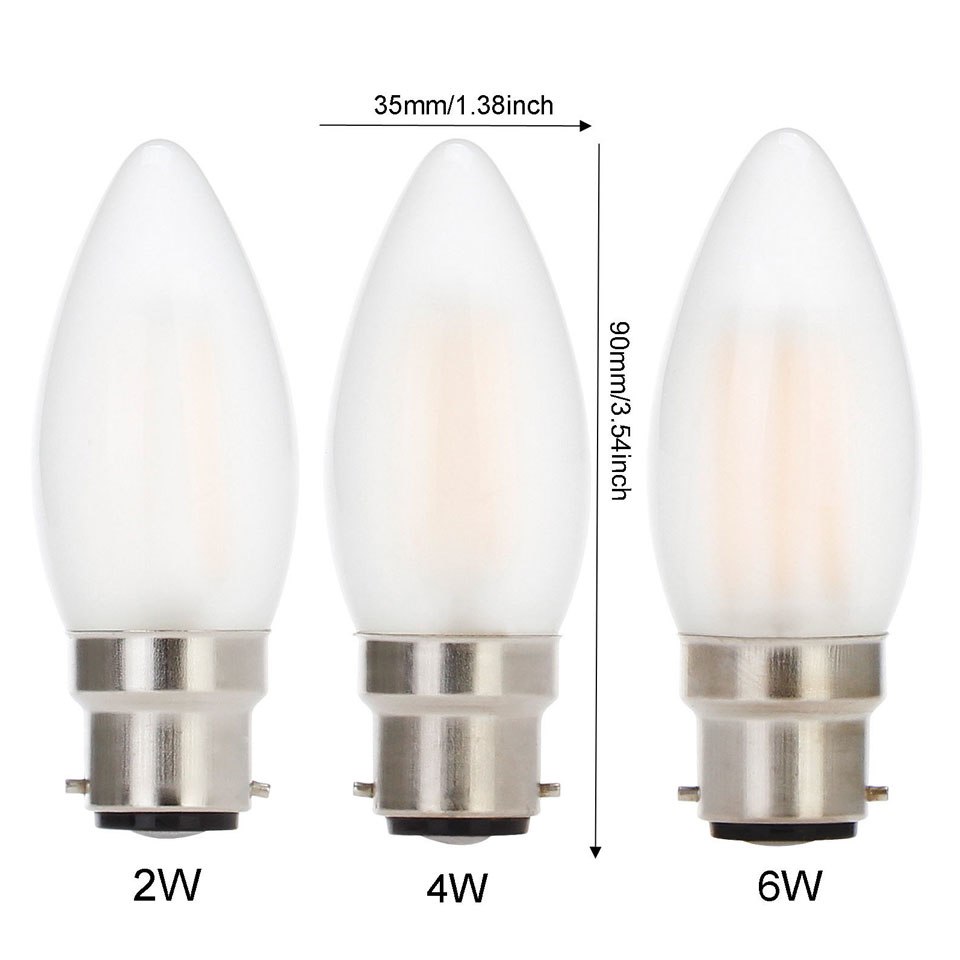 2W 4W 6W B22 C35 LED Edison Bulb AC220V Home Light LED Filament Light Bulb