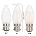 2W 4W 6W B22 C35 LED Edison Bulb AC220V Home Light LED Filament Light Bulb