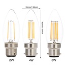 2W 4W 6W B22 C35 LED Edison Bulb AC220V Home Light LED Filament Light Bulb