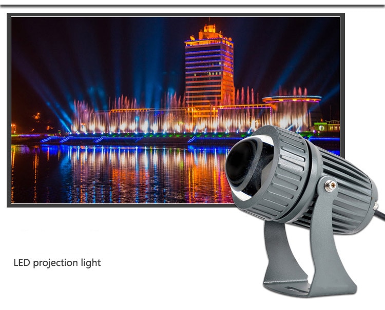10W AC110-240V Mini LED Floodlight Outdoor Landscape Spotlight