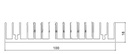 100*18mm Rectangular Aluminum Heatsink