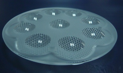 100mm Diameter LED Module Lens 9 LEDs 60° 90° Convex Lens 