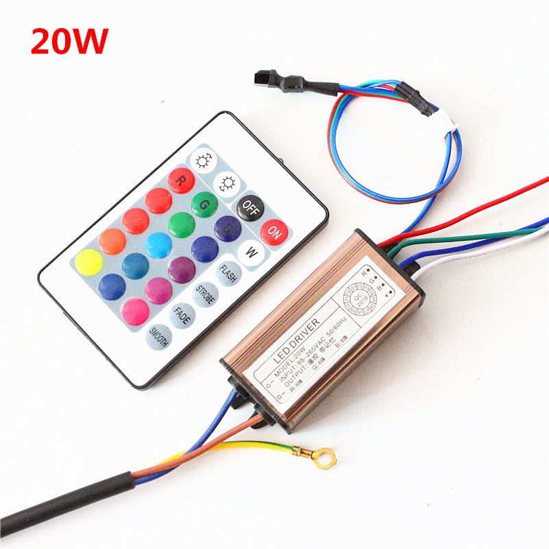 10W 12W 15W 18W 21W 30W 48W 60W 72W 90W 150W 198W IR Control RGB LED Driver AC100-240V Input