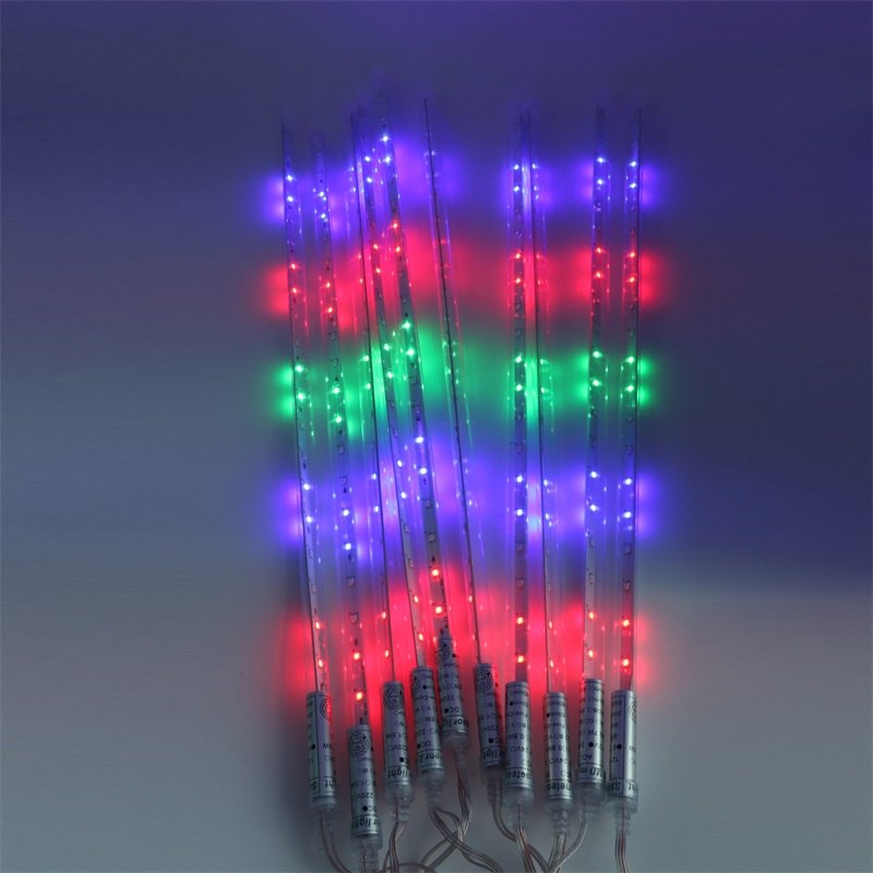 10pcs/Set Waterproof Meteor Shower Tube 2835 LED String Light 30CM / 50CM /80CM