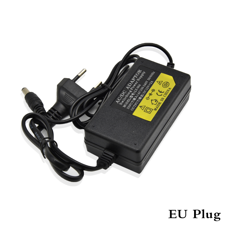 100V-240V to DC 12V 2A Switch Power Supply Adapter Transformer for LED Strip Lights