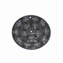 142mm 9W/12W/24W RGB Common Anode Aluminum Base Plate Black PCB Board