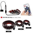 12V PC RGB LED Strip SATA Power Supply with 17 Key RF Remote Controller Computer Case Colour Lighting