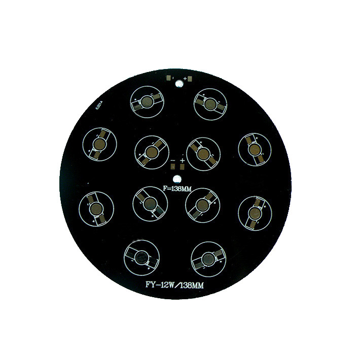 138mm 9W/12W/15W/18W RGB LED Black Aluminum Base Plate PCB Board