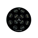 138mm 9W/12W/15W/18W RGB LED Black Aluminum Base Plate PCB Board