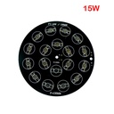 138mm 9W/12W/15W/18W RGB LED Black Aluminum Base Plate PCB Board