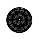 138mm 9W/12W/15W/18W RGB LED Black Aluminum Base Plate PCB Board