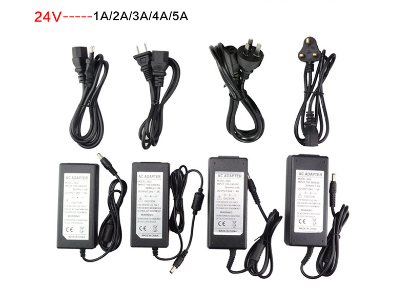 110V -240V to DC 24V 1A 2A 3A 4A 5A Switch Power Supply Adapter Transformer for LED Strip Lights