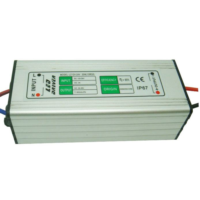 1-7/4-9/5-12/9-12/6-18/10-25*1W 300mA Constant Current LED Waterproof Boost Driver AC/DC12V/24V Input