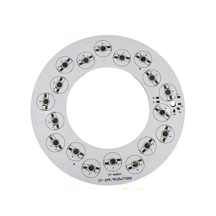 170mm 12W/18W/24W RGB Aluminum Base Plate Circular White PCB Board for Underground/Spot Light