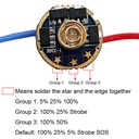 17mm LED Driver 7135 x 8 chip 4 Groups Modes 2.8A for XML XML2 T6 U2 U3 LED