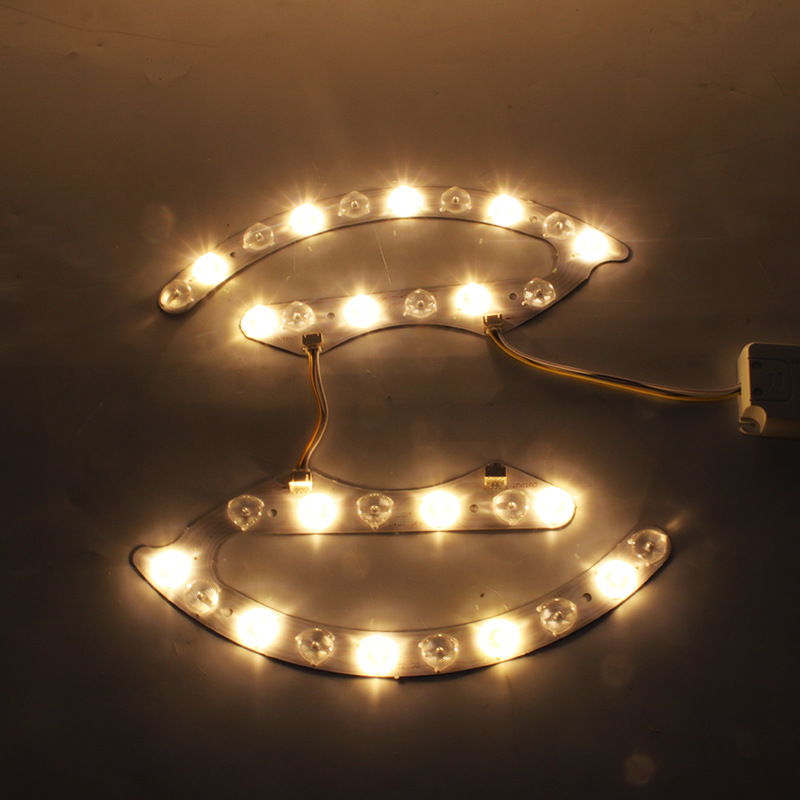 18W 24W Ceiling Lamp LED Light Source Module with Lens Horseshoe Shape