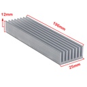 196*25*12mm Aluminum Heatsink for 8*1W or 3*3W Power LED