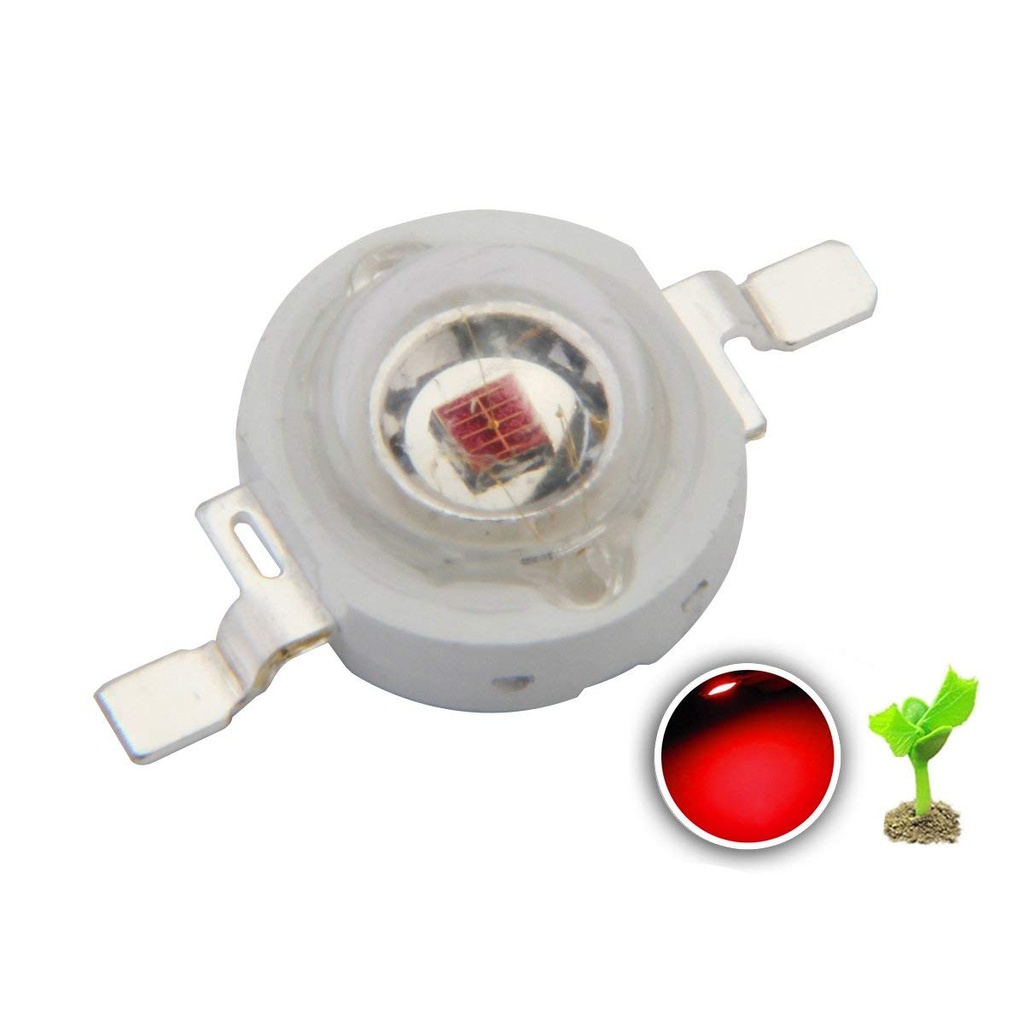 1W High Power LED (Far) Red 620-625nm 660nm for Plant Grow Light | SatisLED