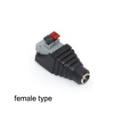 2.1*5.5mm DC Male Female Connector Screwlessfor 3528 5050 Single Color LED Strip