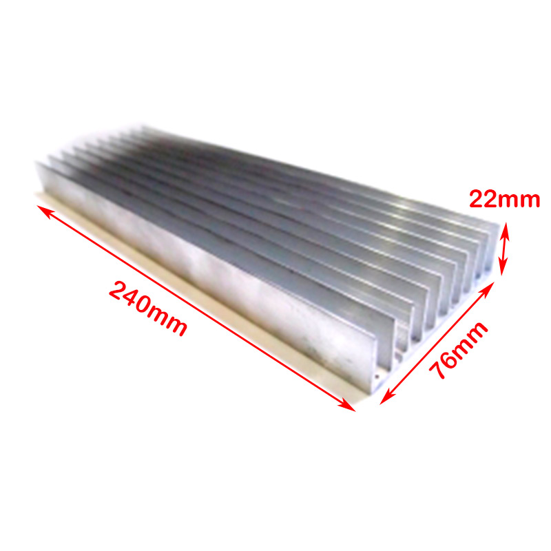 240*76*22mm Aluminum Heatsink for 8x3W or 20x1W 