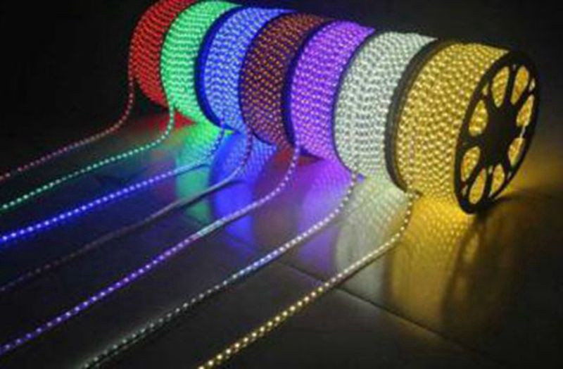 220V SMD 5050 Led Strip Light 220V Power Plug White Warm White 60leds/m Waterproof IP66 Led Strips