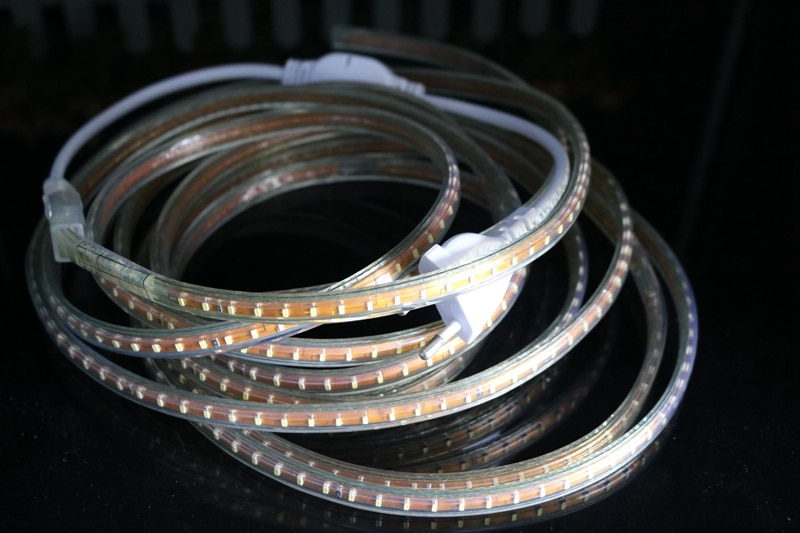 220V 3014 SMD LED Flexible Strip 120 LEDs/m Emitting White/Warm White/Red/Green/Blue/Yellow