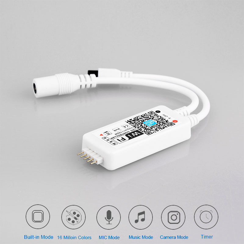 24Key Mini Smart WiFi RGBW Strip Light Controller with Group Division Function 